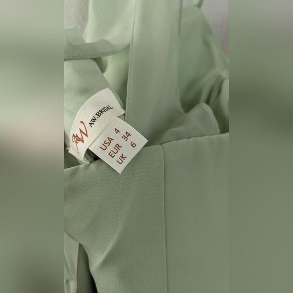 AW Nannie Bridesmaid Prom Formal Special Occasion Wedding Guest Dress, 4, Green - Picture 8 of 8